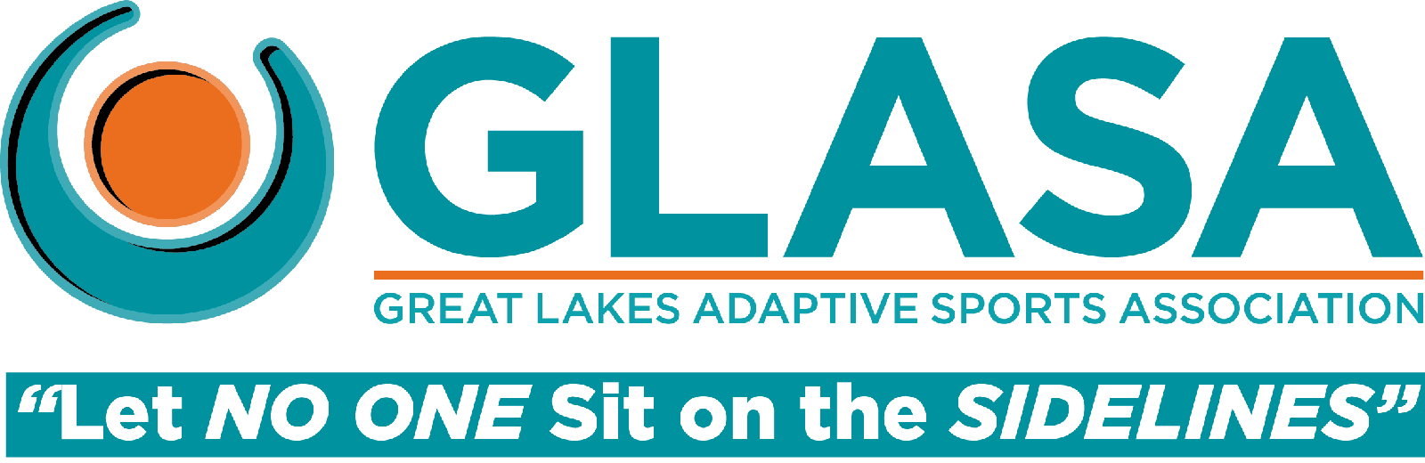 GLASA Banner Logo Let No One Sit on the SIDELINES